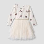 Toddler Girls' Disney Minnie Mouse Printed Tutu Dress - White