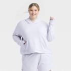 Women's Plus Size French Terry Hooded Sweatshirt - All In Motion Lavender