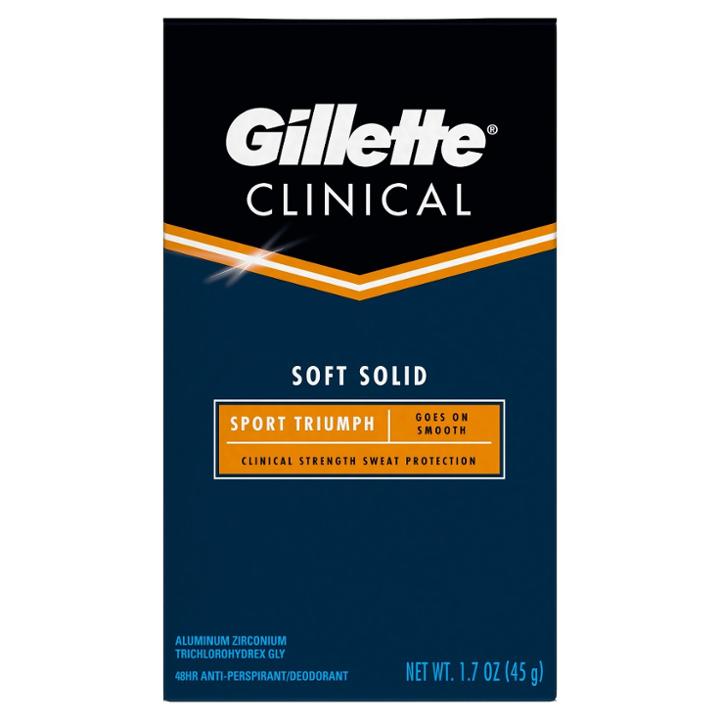 Gillette Clinical Sport Triumph Advanced Solid Antiperspirant And Deodorant