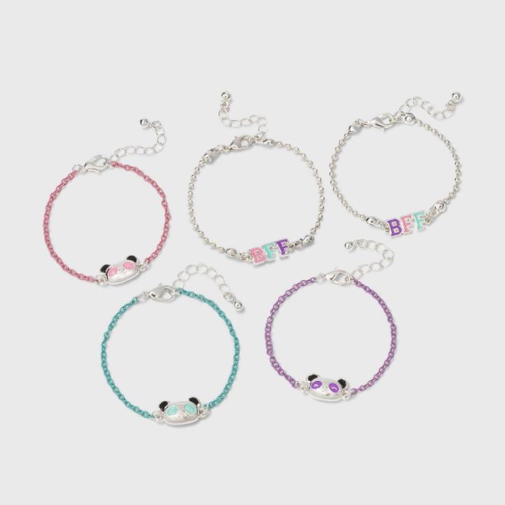 Girls' 5pk Panda Bracelet - Cat & Jack