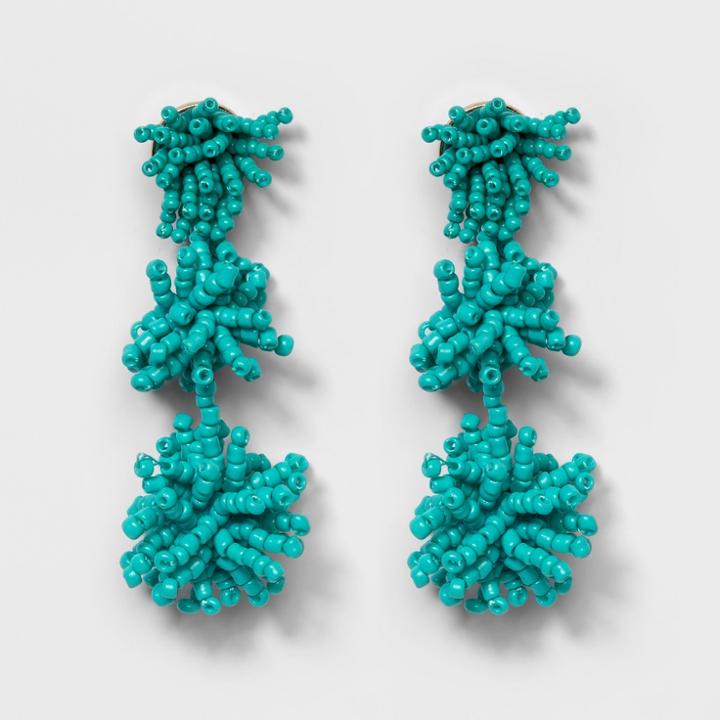 Sugarfix By Baublebar Beaded Ball Drop Earrings - Blue, Girl's,