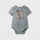 Baby 'doing Great Things' Short Sleeve Bodysuit - Cat & Jack Gray Newborn