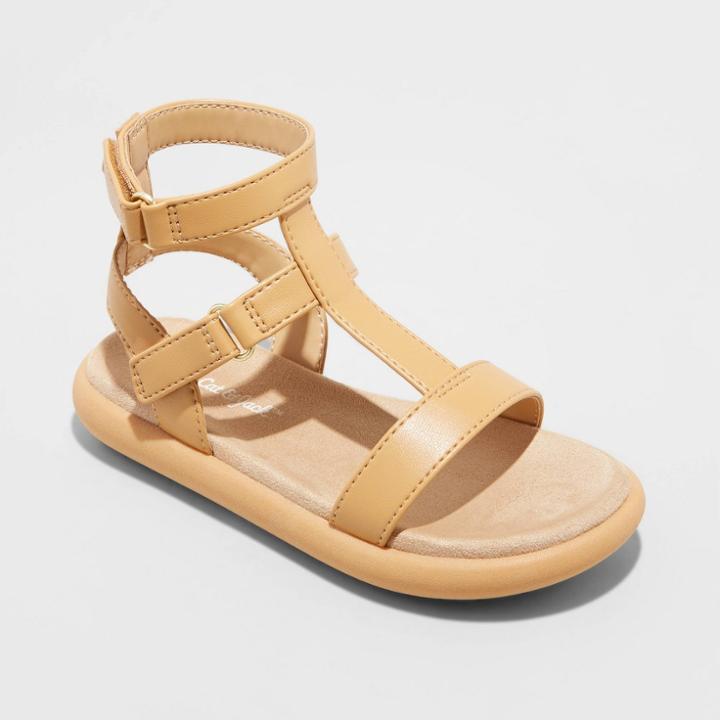 Toddler Girls' Lennie Footbed Sandals - Cat & Jack Cognac