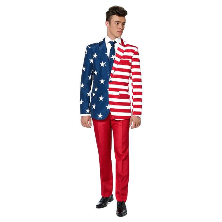 Suitmeister Usa Patriot Suit Costume X-large, Adult Unisex, Size: Xl,