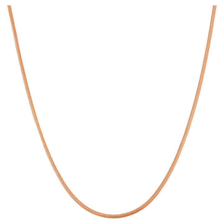 Target Adjustable Snake Chain In 14k Rose Gold Over Silver - 16