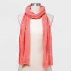 Women's Cashmere Scarf - A New Day Coral, Pink