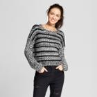 Women's Ombre Eyelash Sweater - Xhilaration Black