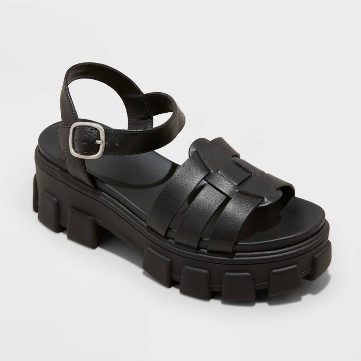 Women's Avril Fisherman Sandals - Wild Fable Black