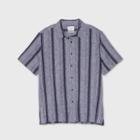 Men's Tall Checked Standard Fit Short Sleeve Novelty Button-down Shirt - Goodfellow & Co Xavier Navy