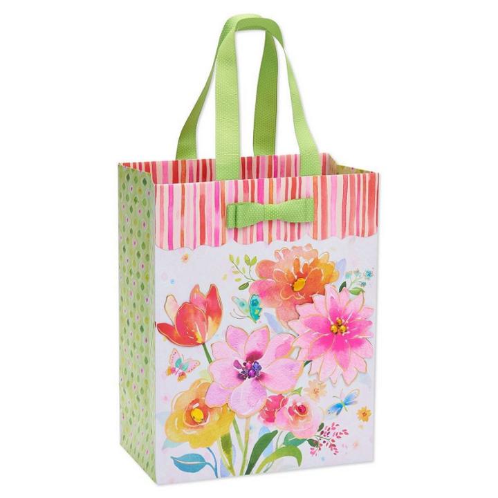 Medium Butterfly Garden Gift Bag - Papyrus