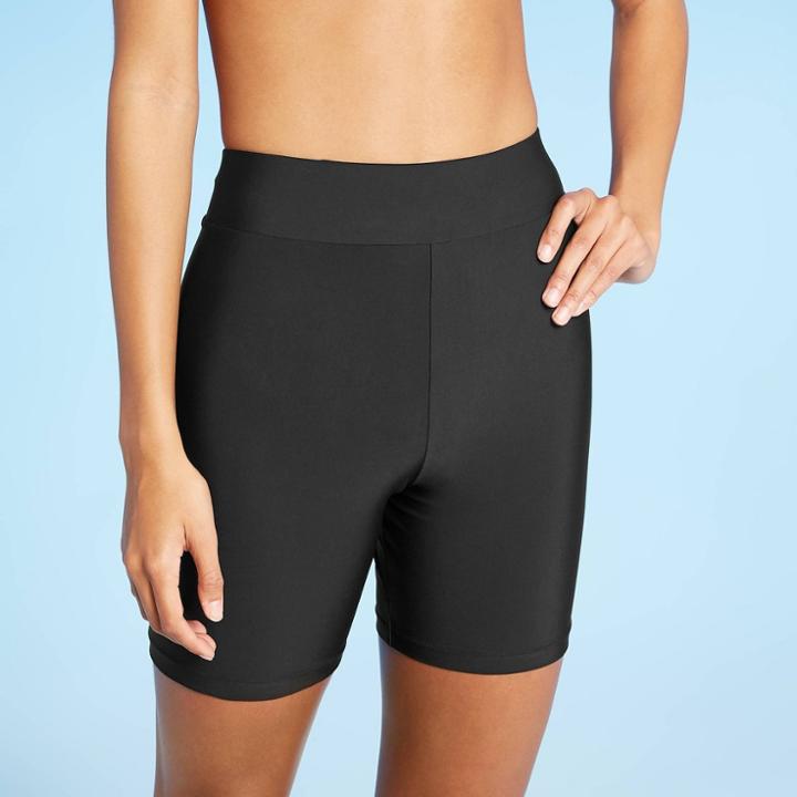 Women's Classic Swim Shorts - Sea Angel Black