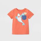 Toddler Boys' Short Sleeve Shark Graphic T-shirt - Cat & Jack Orange