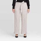 Women's Plus Size Mid-rise Cozy Rib Lounge Pants - Who What Wear Gray 1x, Women's,