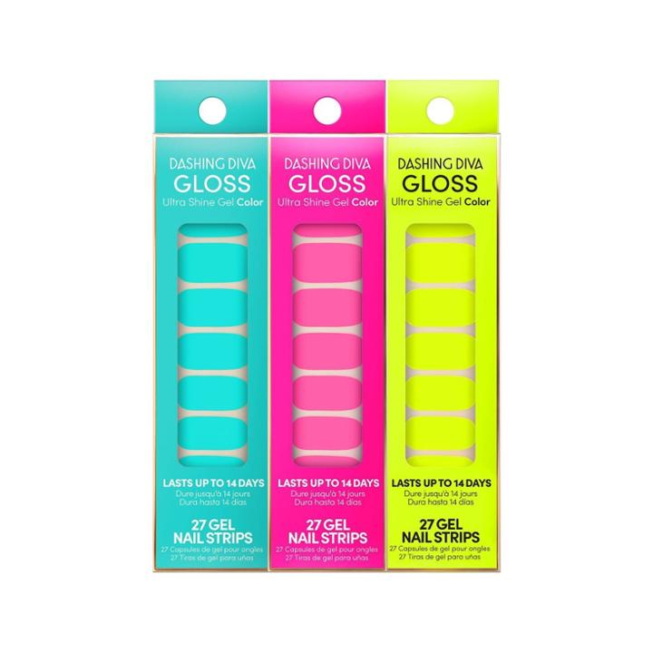 Dashing Diva Gloss Ultra Shine Gel Nail Art Palette - Acid Yellow