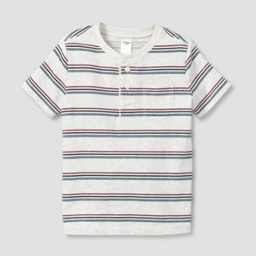 Oshkosh B'gosh Toddler Boys' Knit Henley Shirt - White
