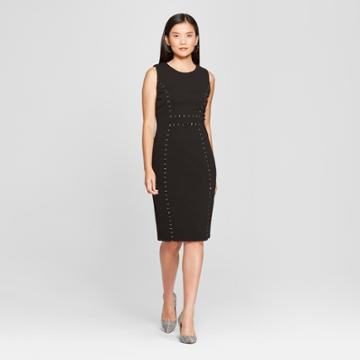 Women's Studded Sheath Dress - Spenser Jeremy - Black