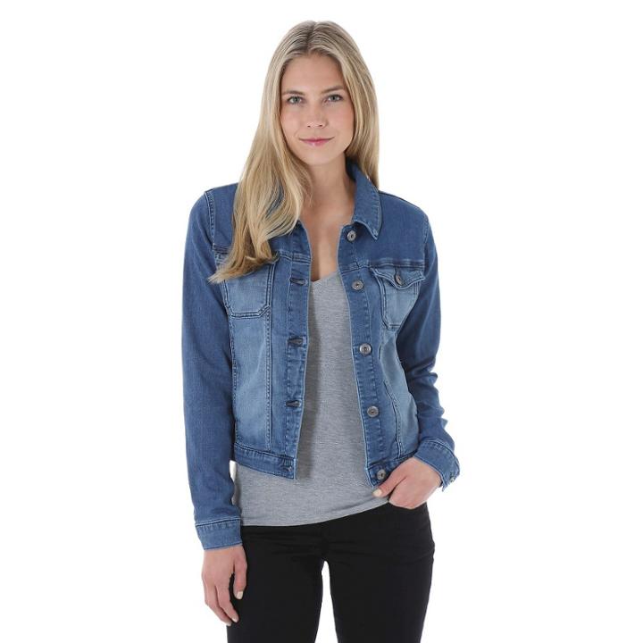 Crafted By Lee Women's Dreamsoft Jean Jacket Horizon -