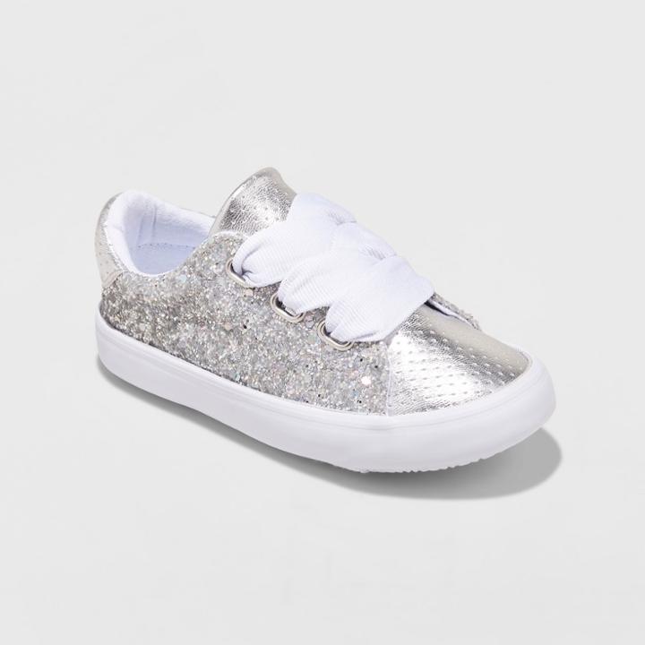 Toddler Girls' Caldonia Glitter Sneakers - Cat & Jack