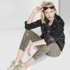 Women's Leopard Print High-rise Skinny Jeans - Wild Fable Black/tan