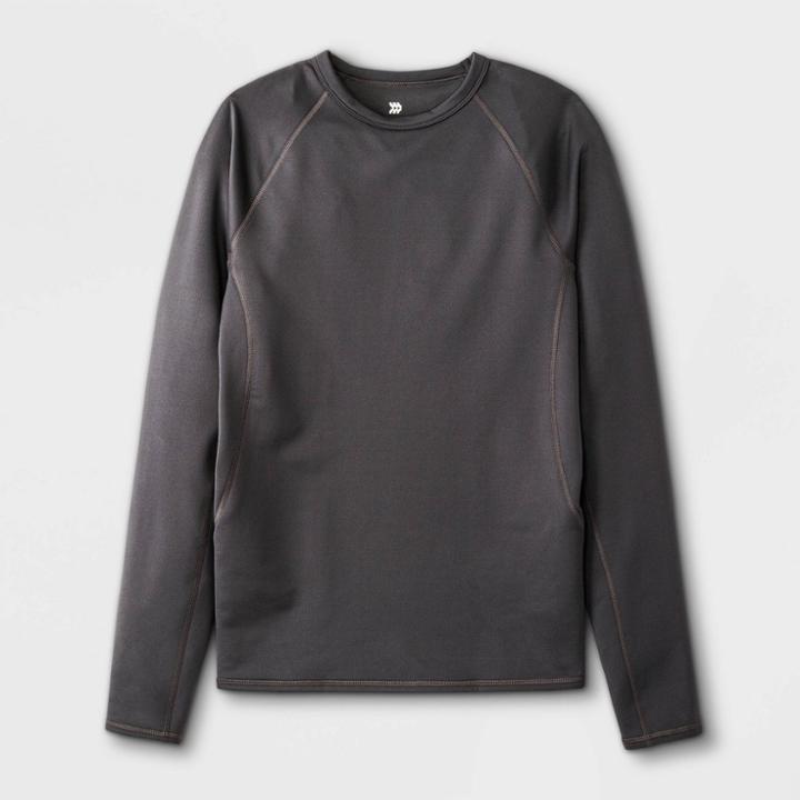 Men's Long Sleeve Heavyweight Thermal Undershirt - All In Motion Gray