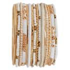 Distributed By Target Women's 18 Pc Bracelet Set - Gold/ivory