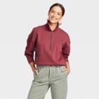 Women's Quarter Zip Sweatshirt - Universal Thread Berry