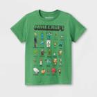Kids' Minecraft Short Sleeve Graphic T-shirt - Green