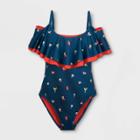 Girls' Disney Mickey Mouse & Friends Swimsuit - Blue Xs - Disney Store, Girl's, Blue Red