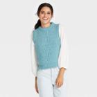 Women's Crewneck Sweater Vest - Universal Thread Blue