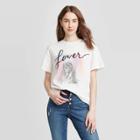 Women's Taylor Swift Lover Short Sleeve Graphic T-shirt - Bravado (juniors') - White