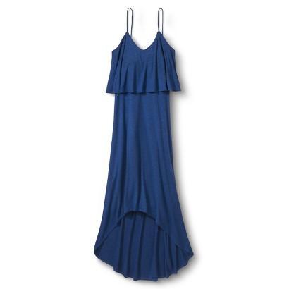 Mossimo Women's Flutter High Low Dress - Parish Blue