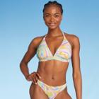 Juniors' Triangle Bikini Top - Xhilaration Multi Swirl Print D/dd Cup