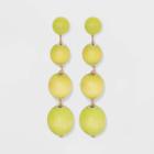 Wooden Ball Beads Drop Earrings - A New Day