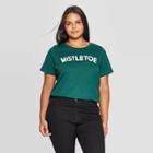 Grayson Threads Women's Mistletoe Plus Short Sleeve T-shirt (juniors') - Green