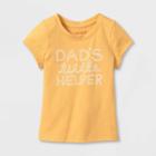 Toddler Girls' 'dad's Little Helper' Short Sleeve Graphic T-shirt - Cat & Jack Yellow