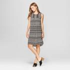 Target Women's Sleeveless Trimmed Printed Dress - John Paul Richard - Black/tan