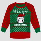 Well Worn Toddler Girls' Ugly Holiday Sweater - Green