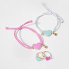 Girls' 4ct Bff Heart Bracelet & Ring Set - Cat & Jack Blue