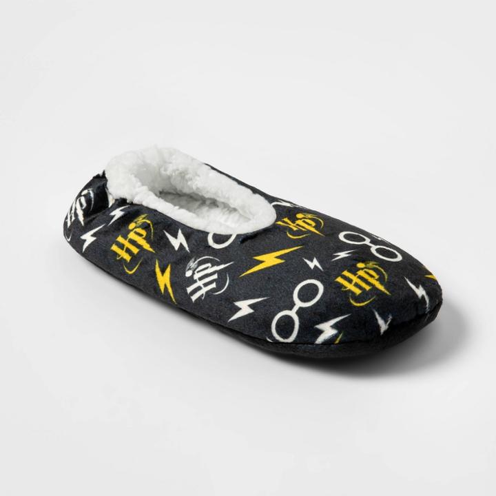 Women's Harry Potter Pull-on Slipper Socks - Black