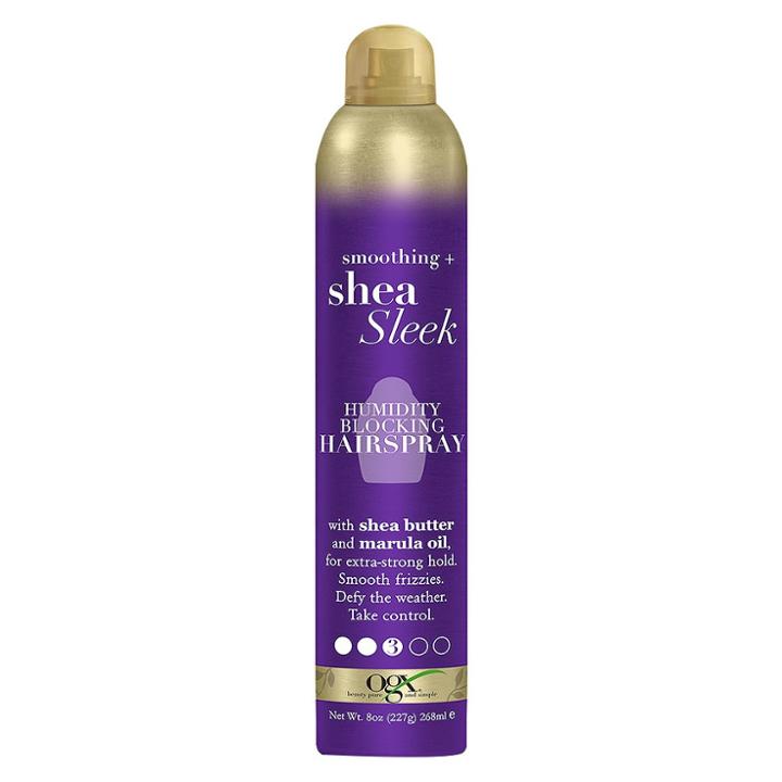Ogx Smoothing + Shea Sleek Humidity Blocking Hairspray