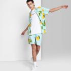 Men's 6.5 Printed Regular Fit Pull-on Shorts - Original Use Lemon Yellow/lemon