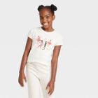 Girls' Short Sleeve 'dancing' Graphic T-shirt - Cat & Jack Cream