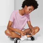 Target Women's Short Sleeve Crewneck Boxy T-shirt - Wild Fable Pink