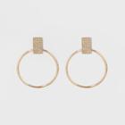 Sugarfix By Baublebar Micro-crystals Hoop Earrings - Gold, Women's