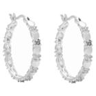 Target Diamond Accent Heart Hoop Earrings Silver Plated (ij-i2-i3), Girl's,
