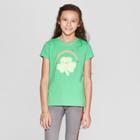 Girls' Shamrock Jump Short Sleeve Rope T-shirt - Cat & Jack Green