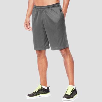 Hanes Men's Sport Long Mesh Shorts - Railroad Gray Heather