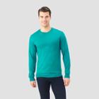 Fruit Of The Loom Select Fruit Of The Loom Men's Long Sleeve T-shirt - Deep Teal