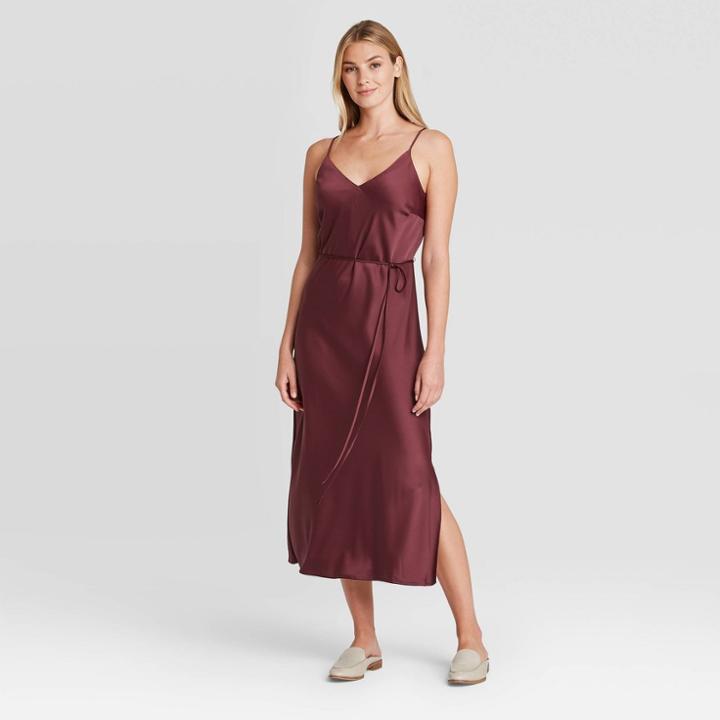 Women's Slip Dress - Prologue Red