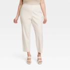 Women's High-rise Slim Fit Ankle Pants - A New Day Cream